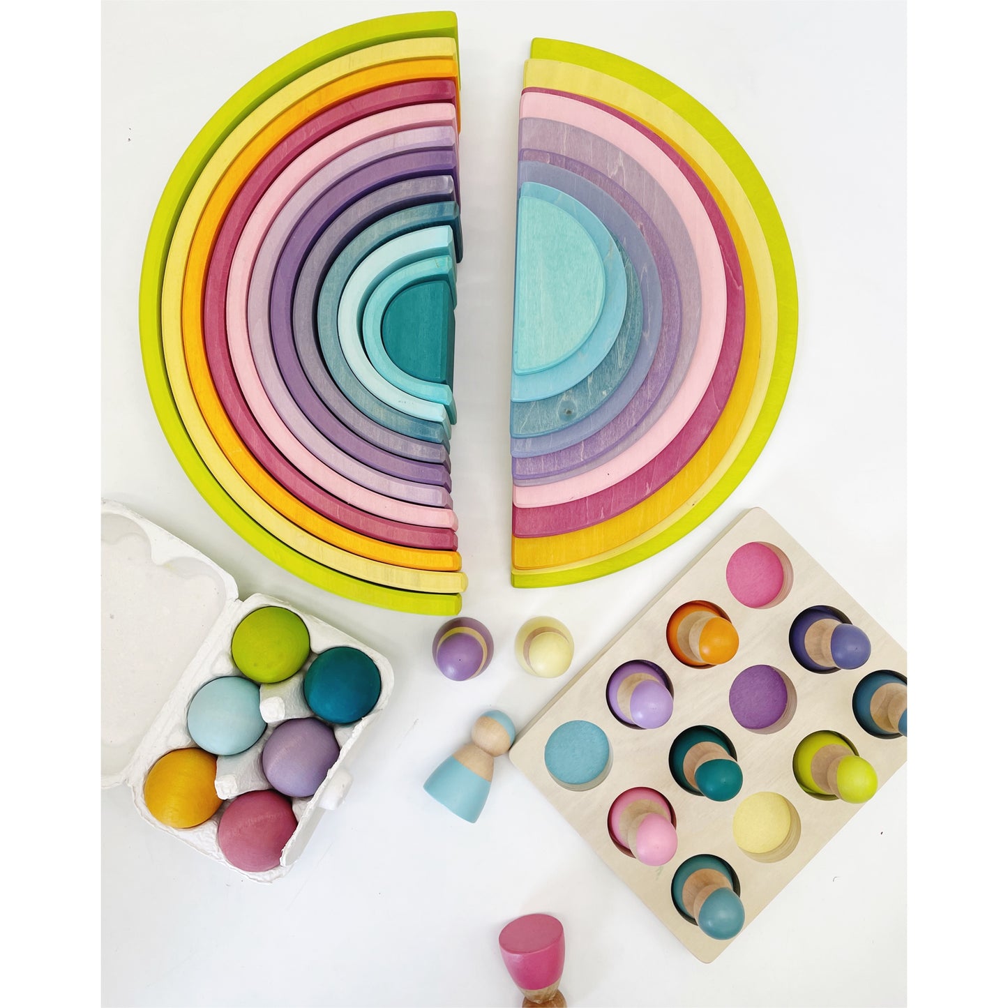 Premium Pastel Rainbow Stacker - HAPPY GUMNUT