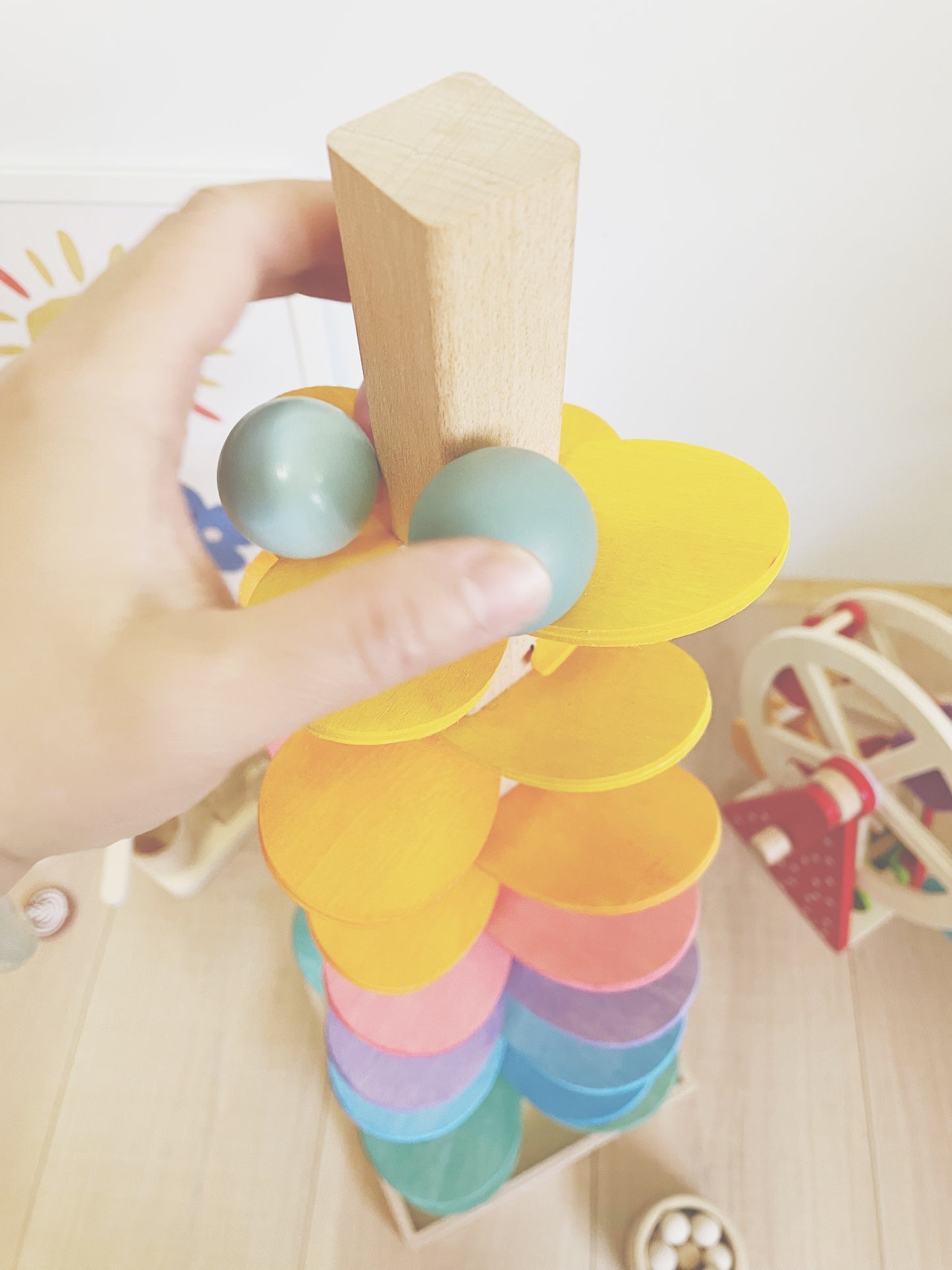 Large 72cm Musical Tree Wood Sounding Marble Run Toy ! - HAPPY GUMNUT