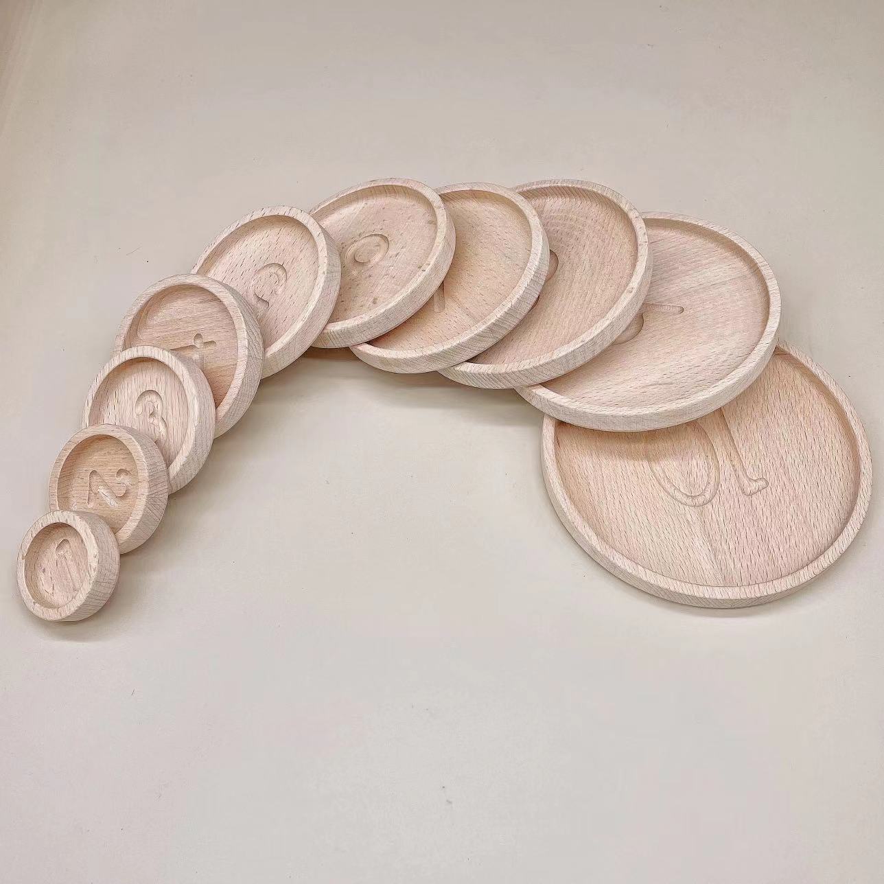 Wooden Montessori Number Counting Tray - HAPPY GUMNUT