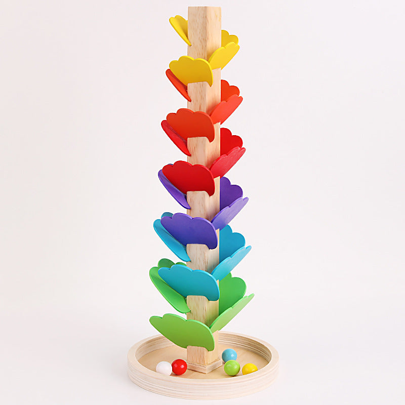 Medium Musical Tree Wooden Marble Run Toy - HAPPY GUMNUT