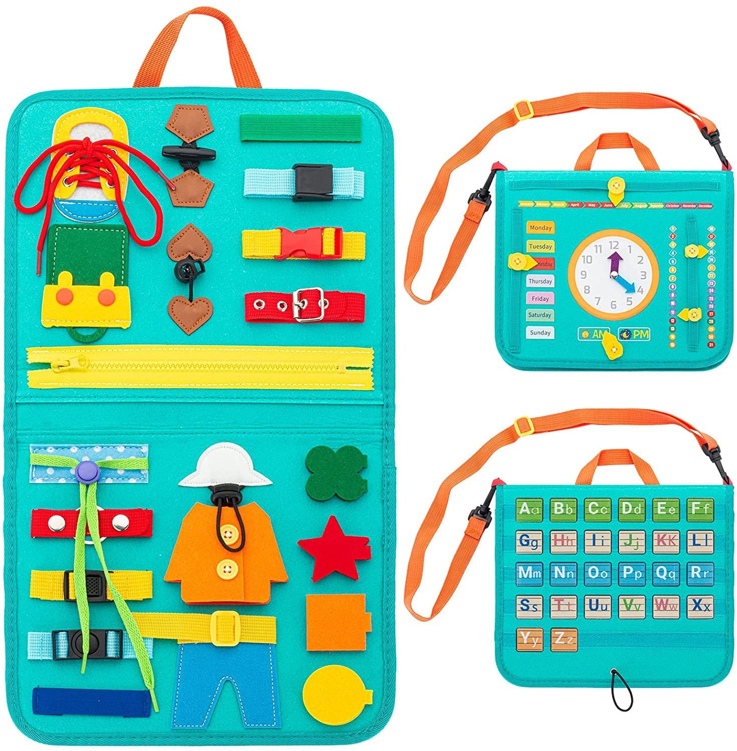 Montessori Portable Busy Board ABC Calender Style - HAPPY GUMNUT