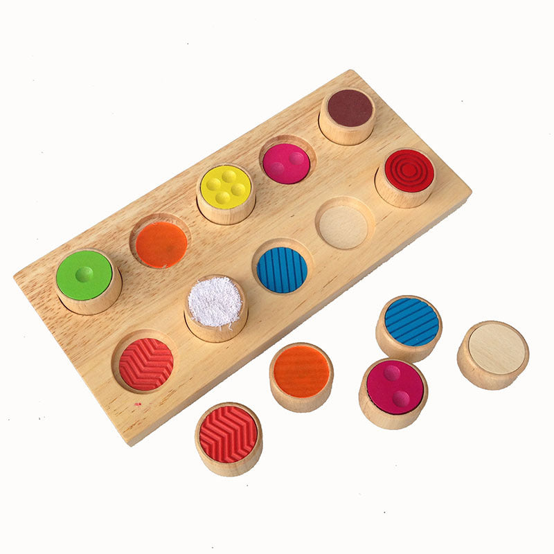 Montessori Colour Pattern Matching Board Goki Feel-A-Pair Memory Game - HAPPY GUMNUT