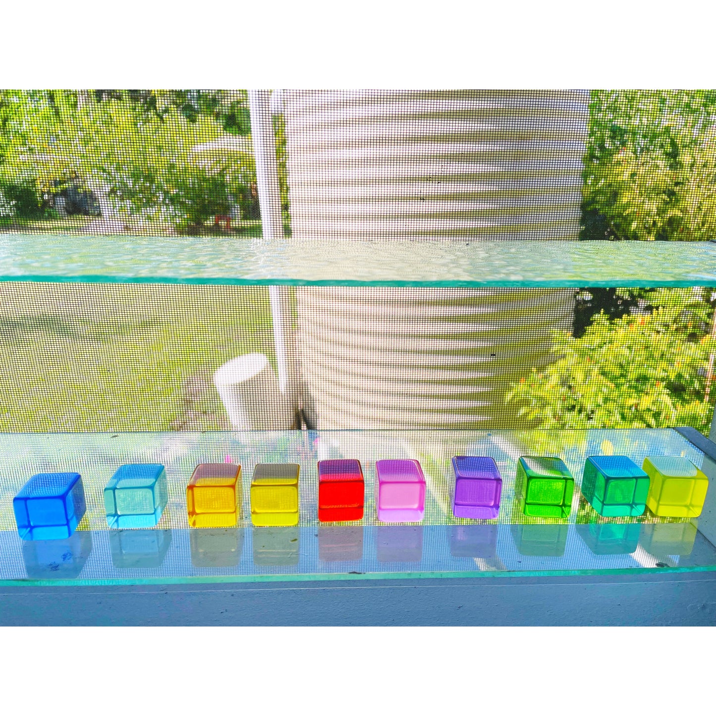 100 Piece Lucite Cubes Acrylic Blocks - HAPPY GUMNUT