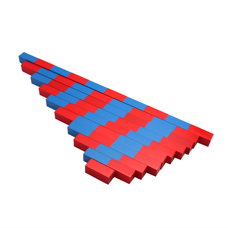 Large Montessori Red and Blue Counting Rods - HAPPY GUMNUT