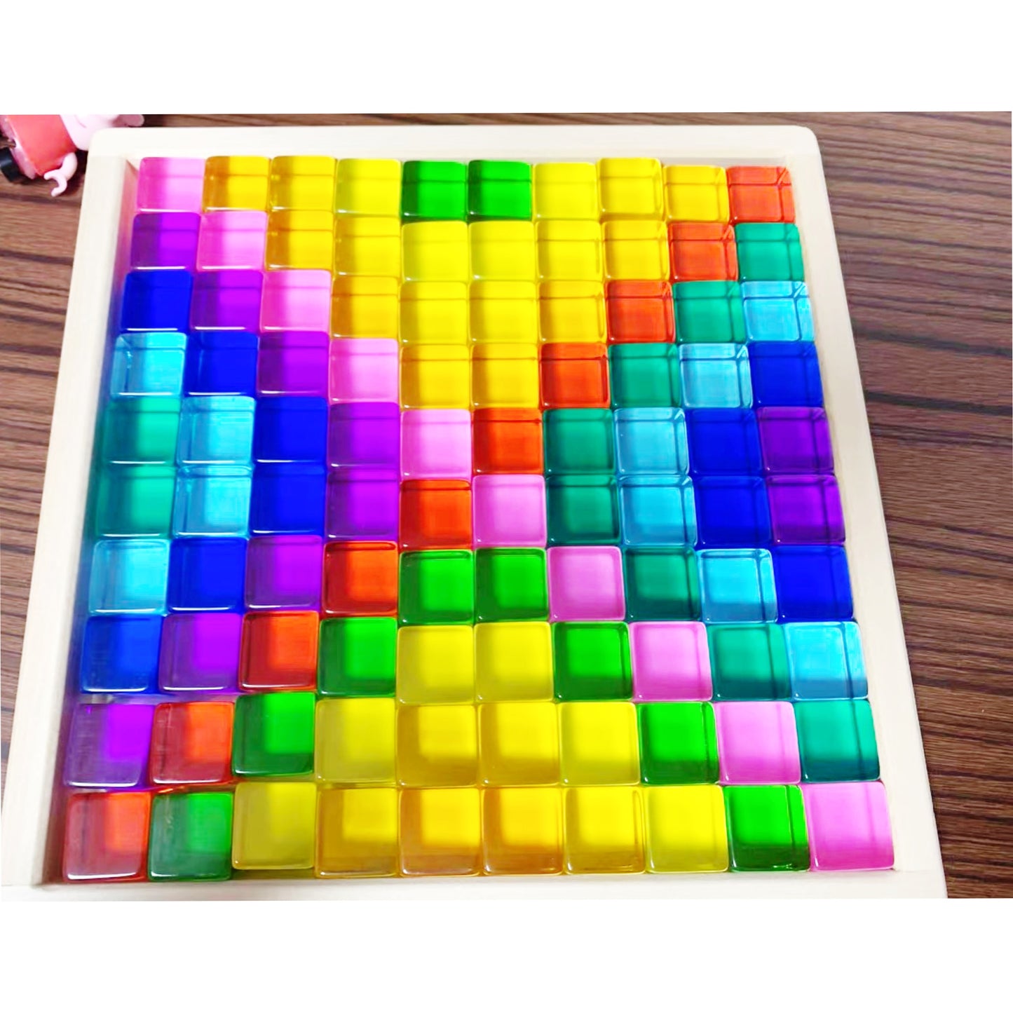 100 Piece Lucite Cubes Acrylic Blocks - HAPPY GUMNUT