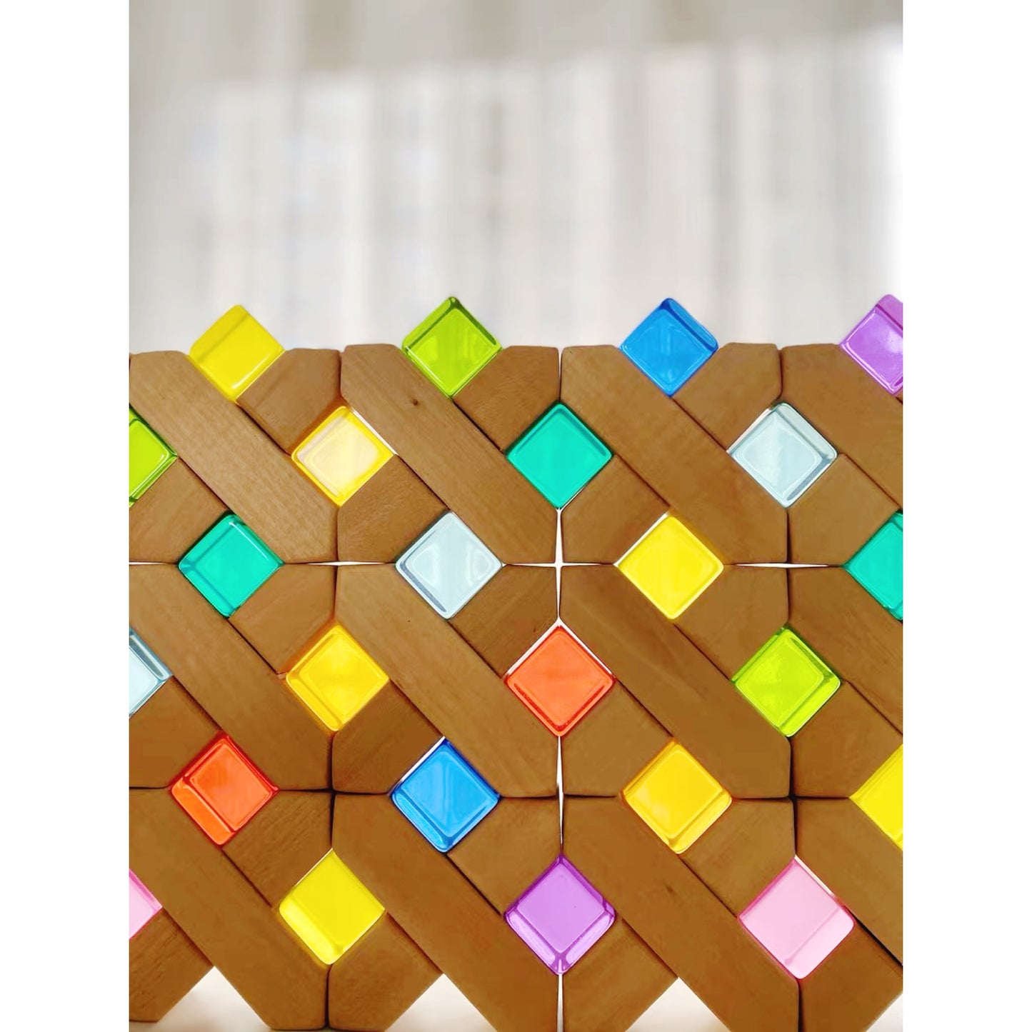 100 Piece Lucite Cubes Acrylic Blocks - HAPPY GUMNUT
