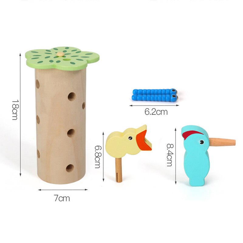 Woodpecker Worm Catching Game B - HAPPY GUMNUT