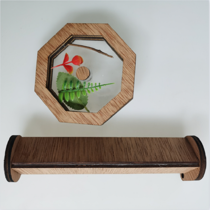 Wooden DIY Kids Kaleidoscope Personal Rotating Toddler Educational Toys - HAPPY GUMNUT