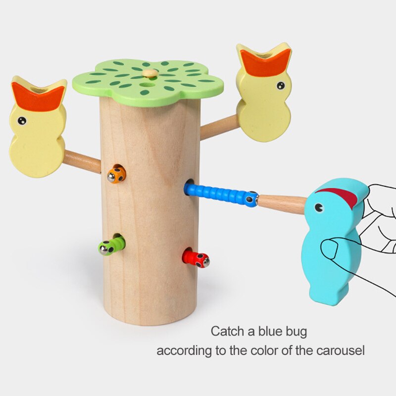 Woodpecker Worm Catching Game B - HAPPY GUMNUT