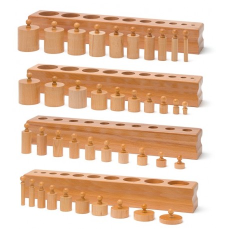 Montessori LARGE Knob Cylinders - HAPPY GUMNUT