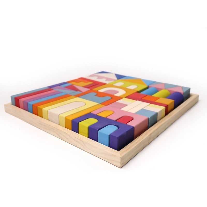 Wooden Castle and House Building Blocks Rainbow Buidling Blocks - HAPPY GUMNUT