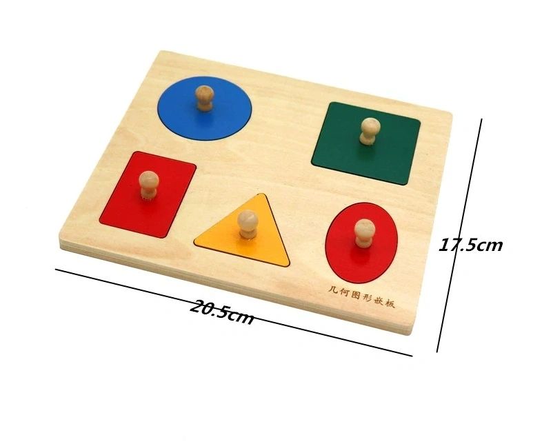 Montessori Medium Geometric 5 Shapes Sorting Board - HAPPY GUMNUT
