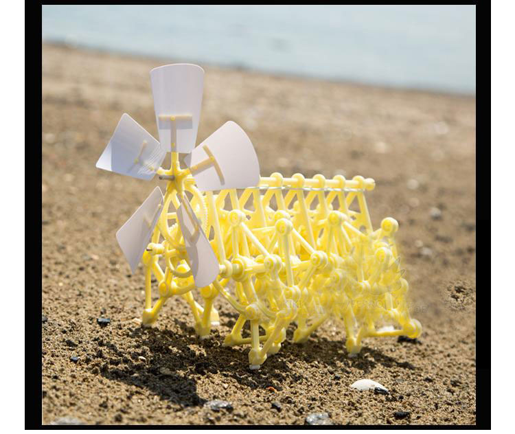Theo Jansen Wind Power Moving Wind Walking Machine Crawler DIY - HAPPY GUMNUT