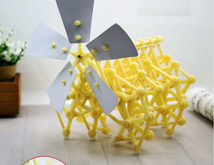 Theo Jansen Wind Power Moving Wind Walking Machine Crawler DIY - HAPPY GUMNUT