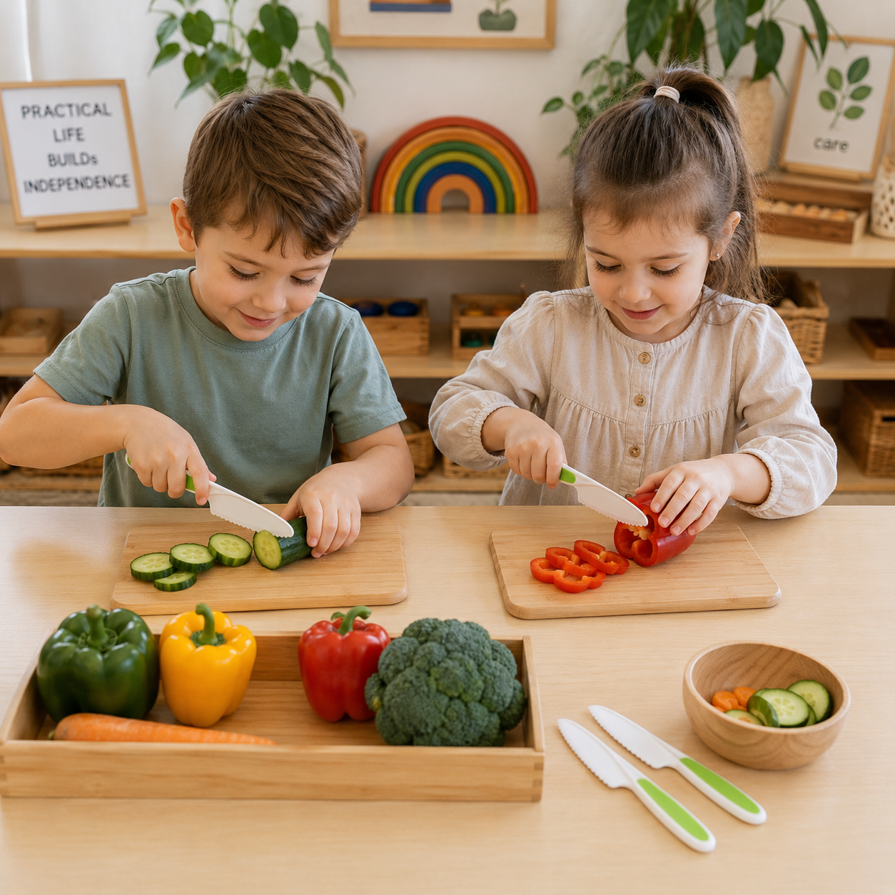 Kids Plastic Knife Great for Cutting Soft Fruit 25cm x 4cm - HAPPY GUMNUT