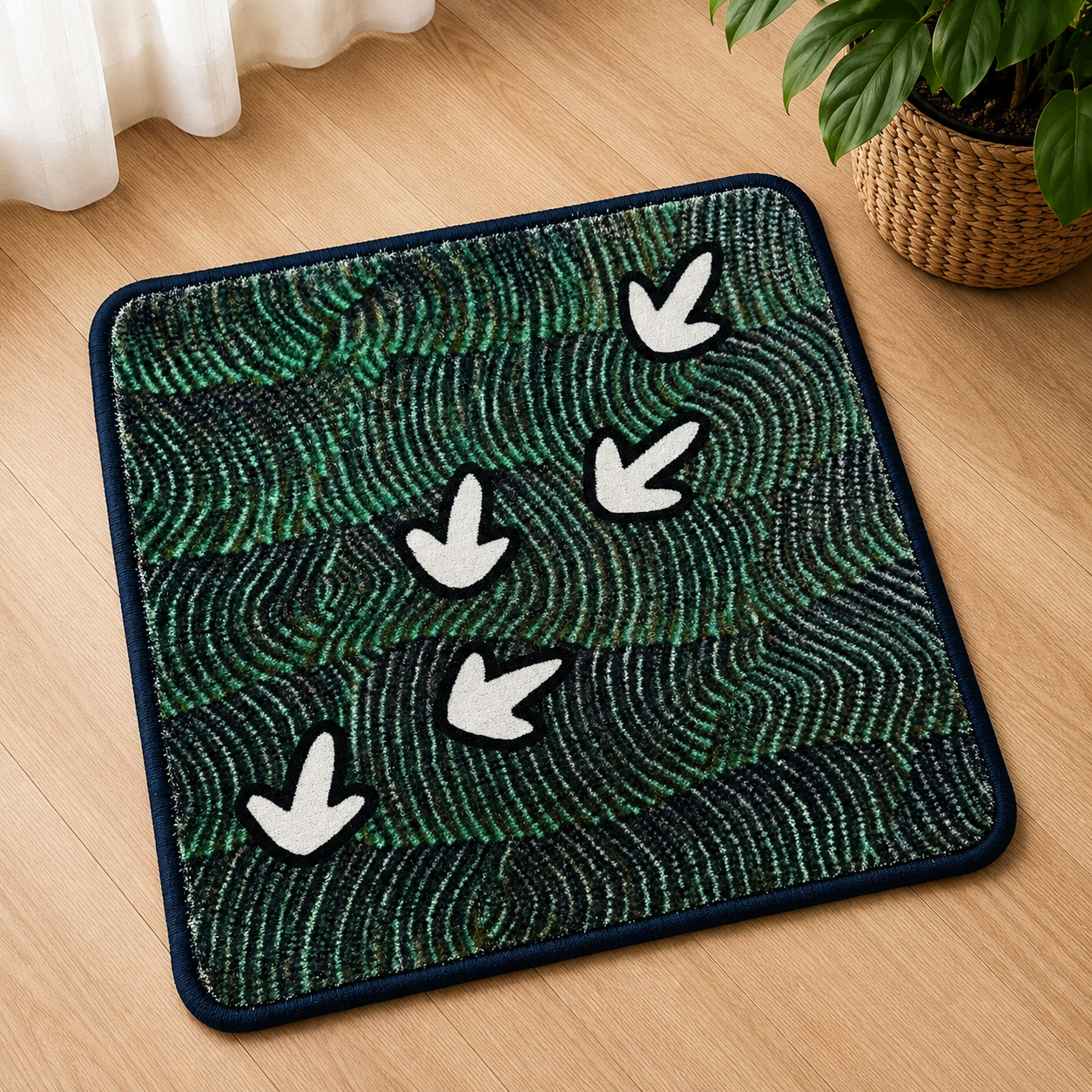 12 Australian Aboriginal Symbol Rug Matts NAIDOC  Week 50cmx50cm (Set of 12)