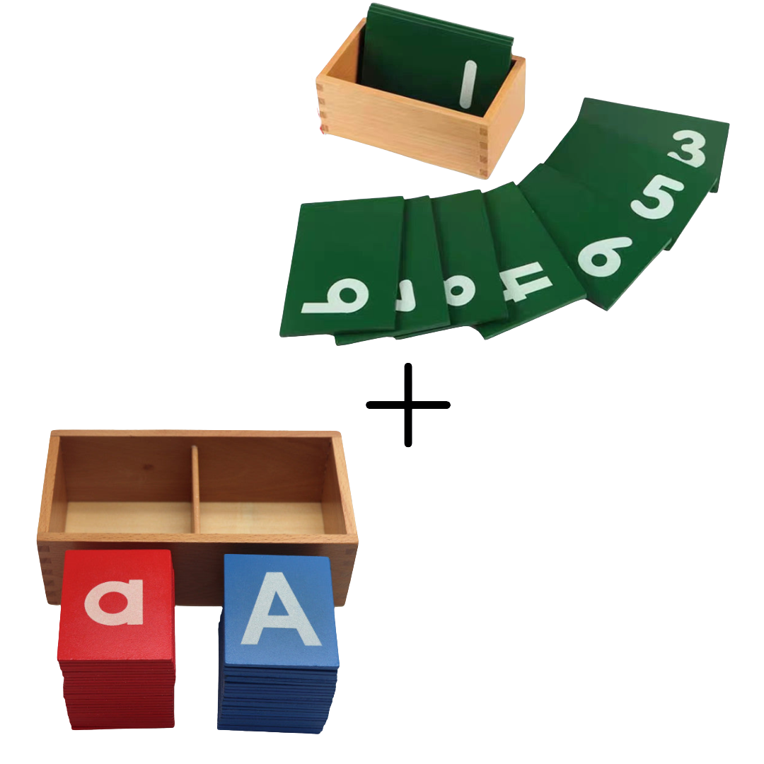 Montessori Sand Paper Alphabet and Numbers Bundle - HAPPY GUMNUT