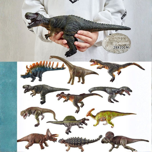 12 x Large Dinosaur Model Figures Dino Educational Teaching Toy - HAPPY GUMNUT