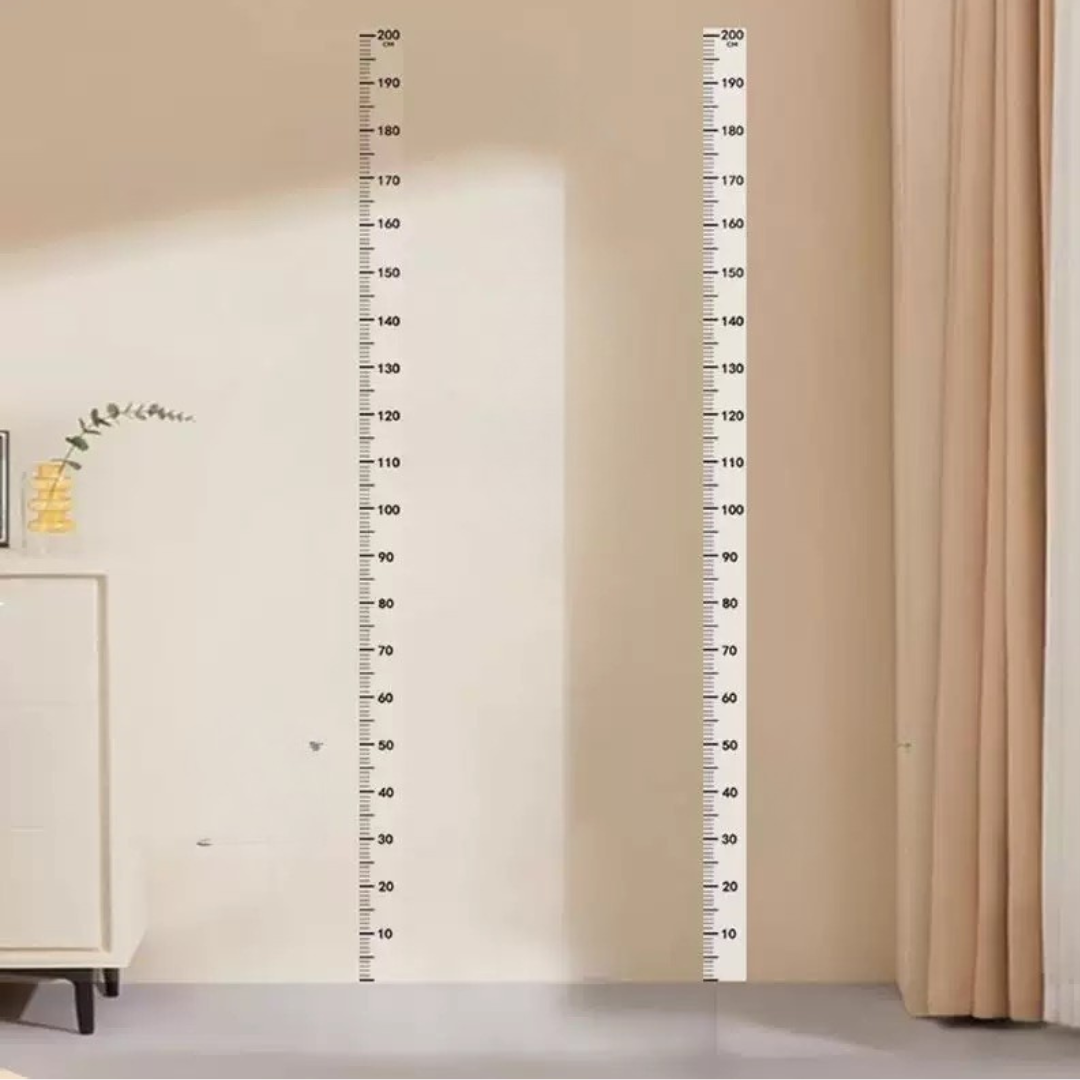 Kids Height Chart Self-Adhesive Measuring Tape 2M for Walls and Door archways