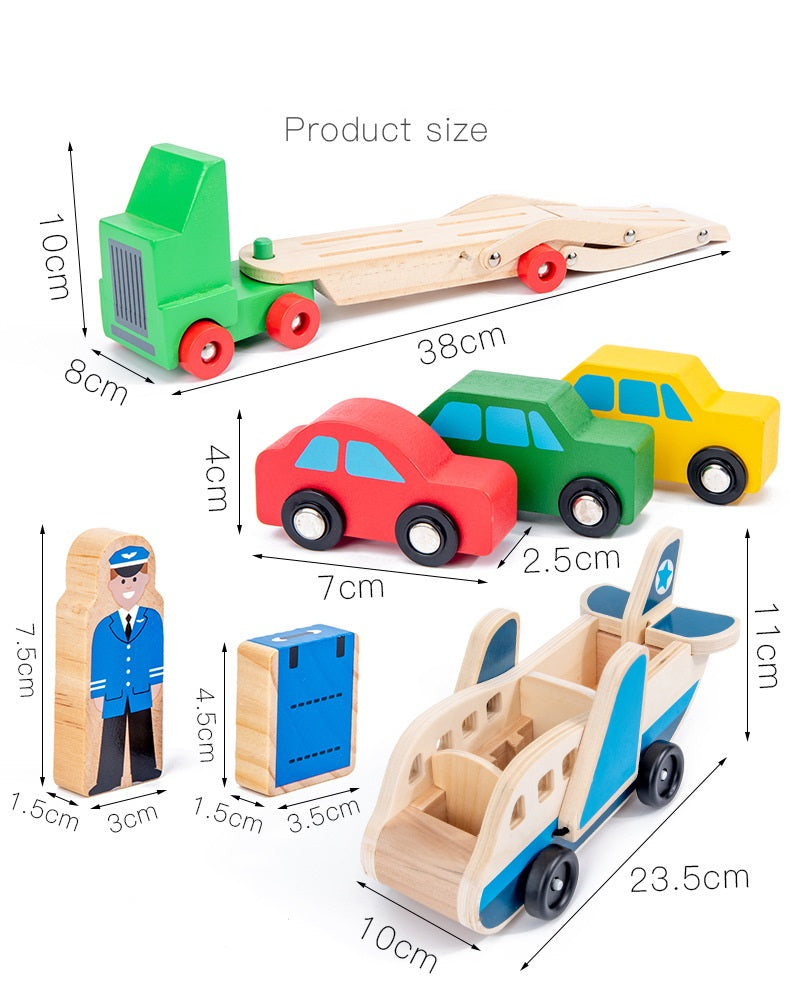 Wooden  Car Carrier Truck  Or Wooden Plane Kids Vehicle