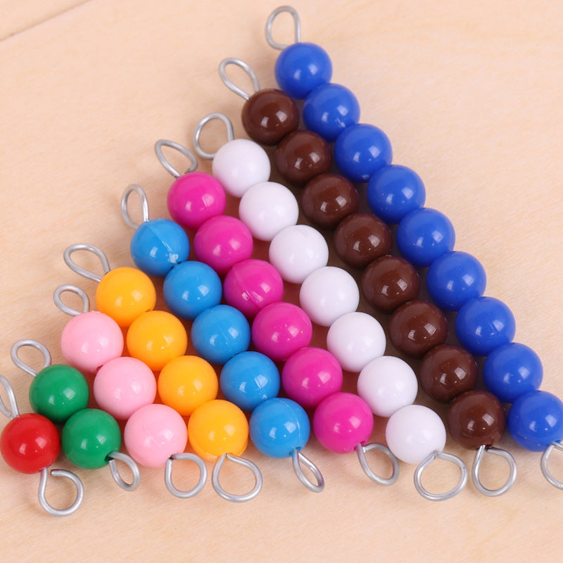 Montessori Mathematics Counting Short Bead Chains Frame - HAPPY GUMNUT