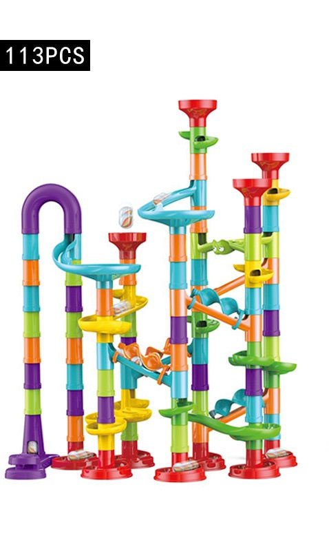 113 pc ABS plastic Marble Run