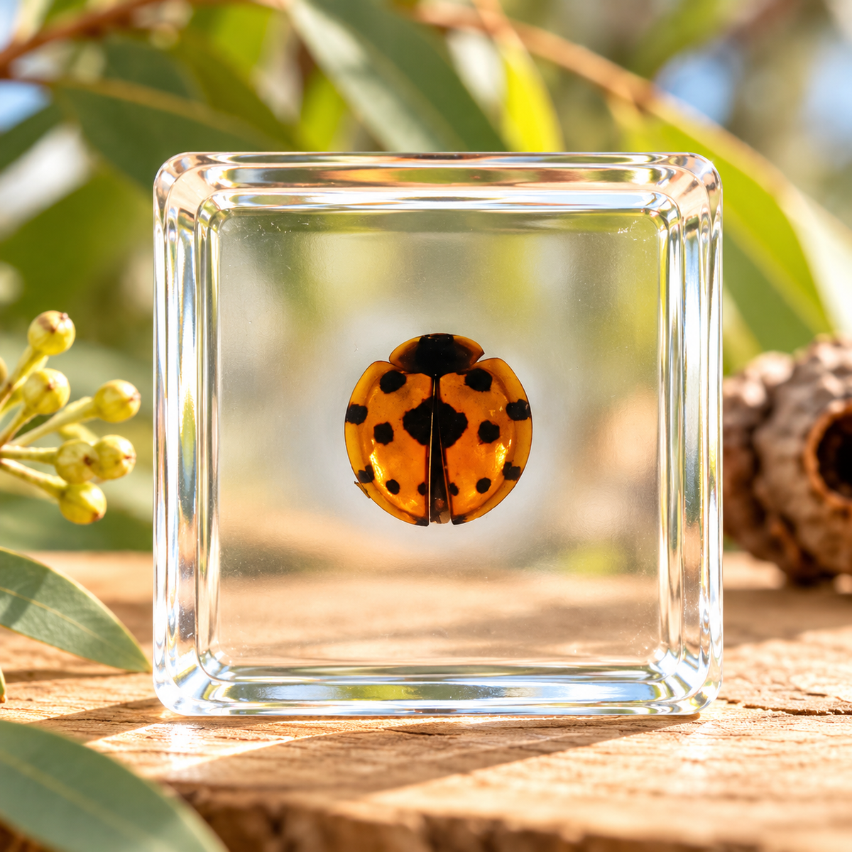 Real Butterfly Specimens in Clear Resin Blocks – Children Kids Nature & Science Learning Insect Toy Gift