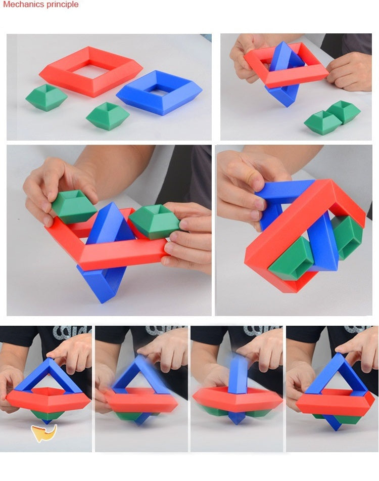 30 Pieces 3D Cubic Pyramid Building Blocks