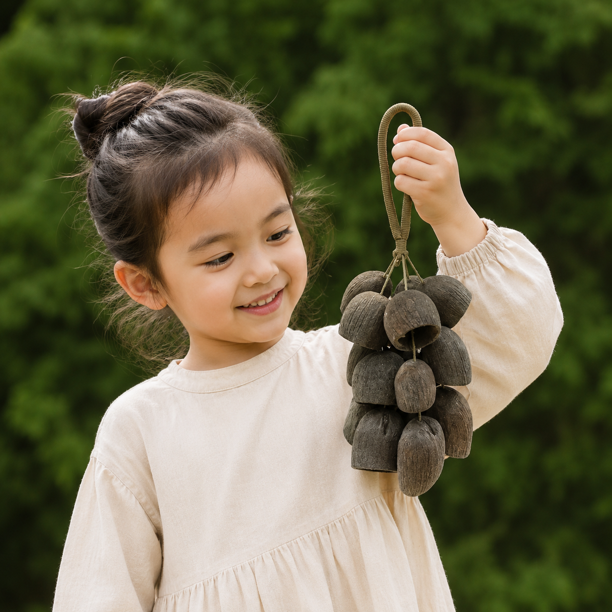 Natural Salin Seed Pod Shell Shaker – Wooden Seed Pod Sensory Sound music Percussion toy for Kids - HAPPY GUMNUT