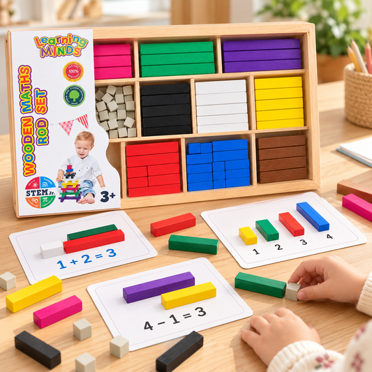 Cuisenaire Rods Kit Math Counting Sticks - HAPPY GUMNUT