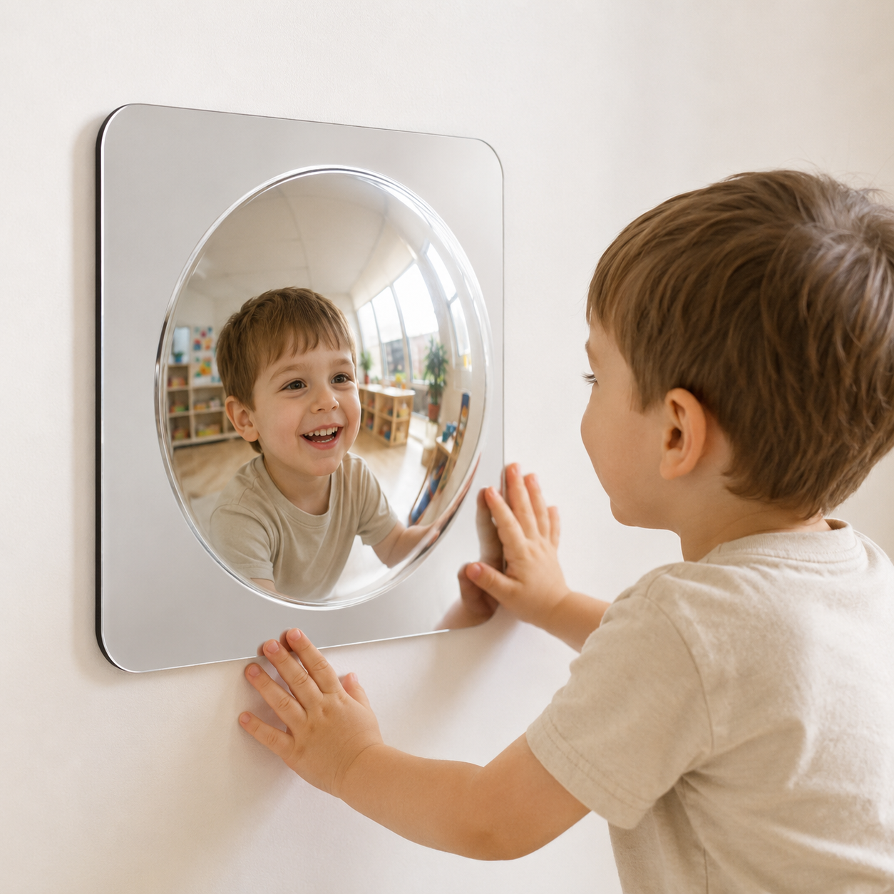 Bubble Mirror Set (4 Pack) – Sensory Wall Mirrors for Kids | Red, Yellow, Green & Clear - HAPPY GUMNUT