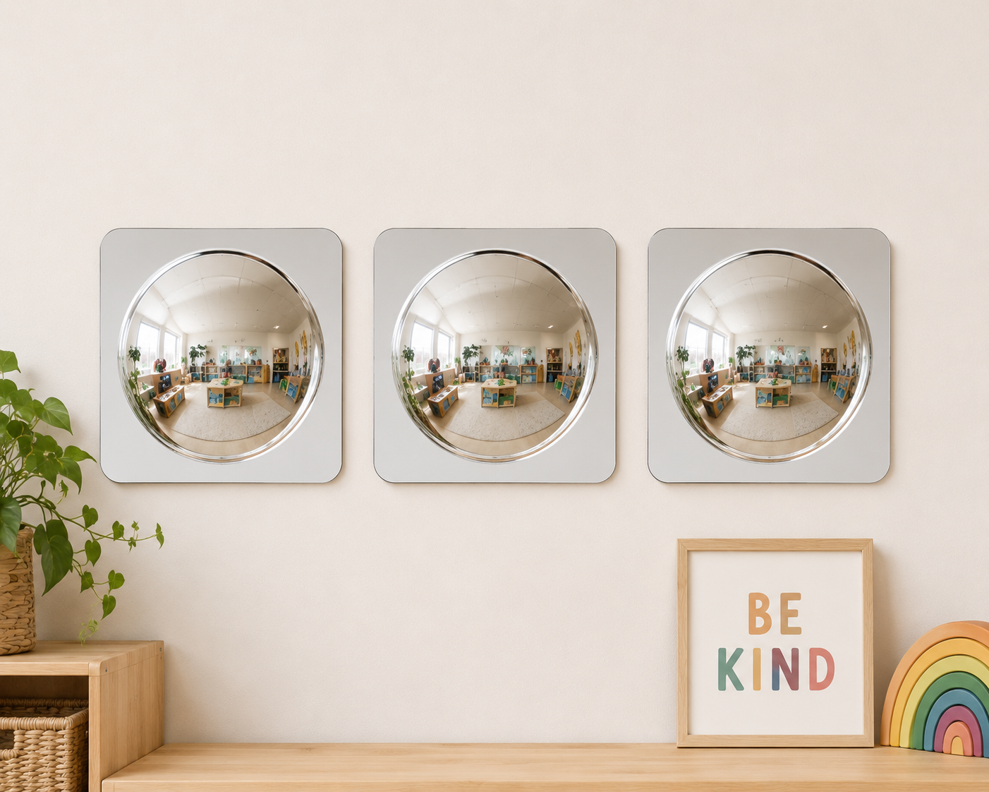 Bubble Mirror Set (4 Pack) – Sensory Wall Mirrors for Kids | Red, Yellow, Green & Clear - HAPPY GUMNUT