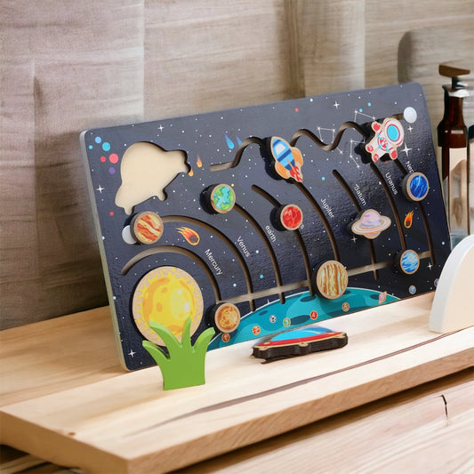 Large Solar system model puzzle with Shiftable Planets Board