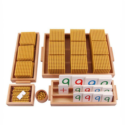 Montessori Golden Bead Bank Game Complete Bundle - HAPPY GUMNUT