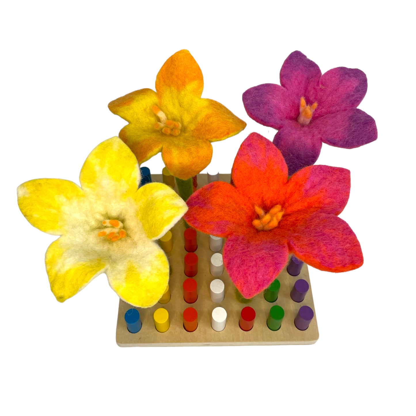 Felt Flower Montessori Toddler Toy - HAPPY GUMNUT