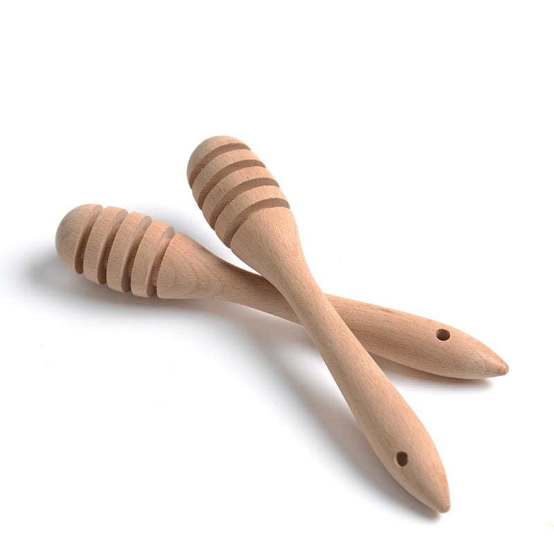 Honey Dipper Wooden Tongs Lemon Juicer Kids Loose Parts Utensils
