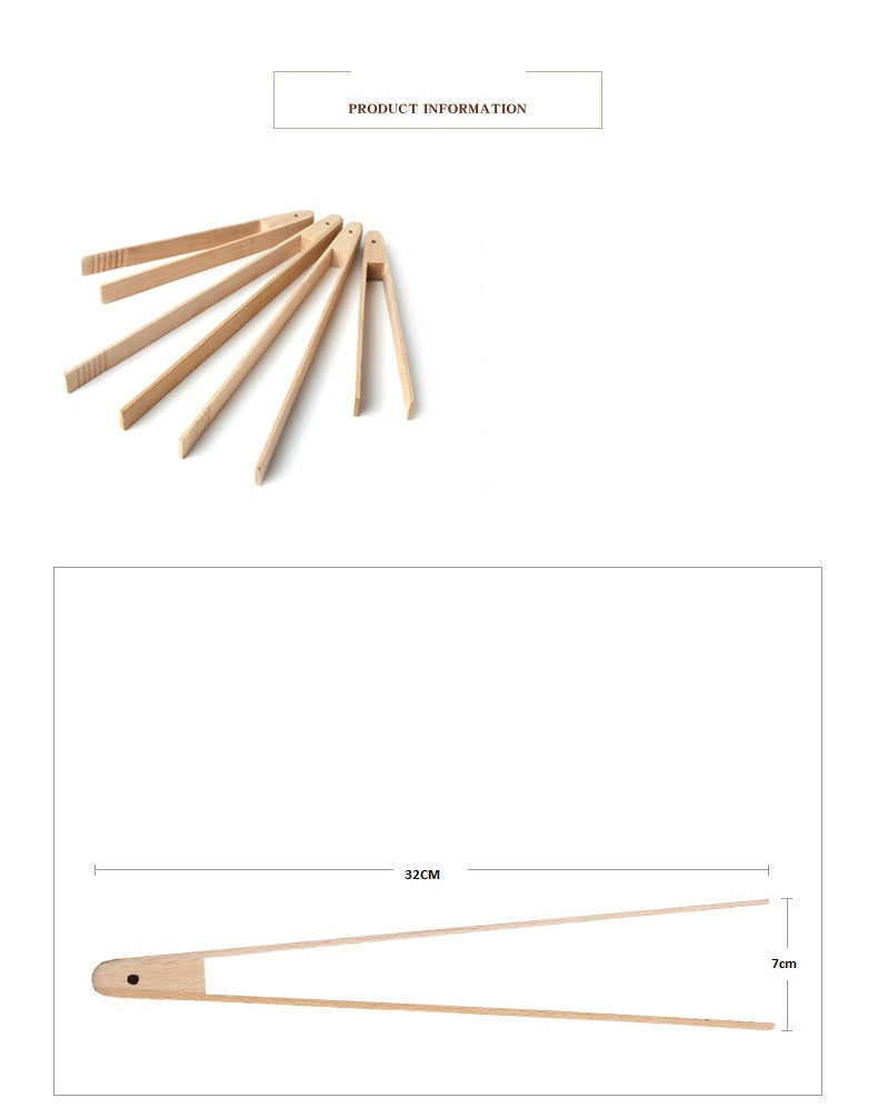 Honey Dipper Wooden Tongs Lemon Juicer Kids Loose Parts Utensils