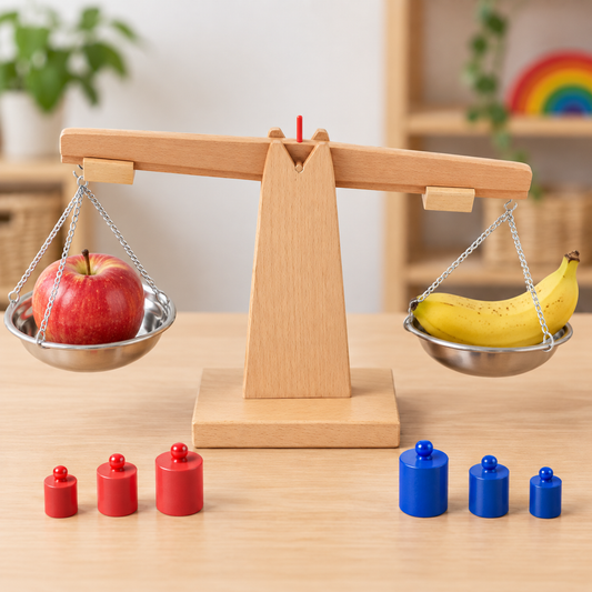 Montessori Balancing Scales Wooden Balance Scales - HAPPY GUMNUT