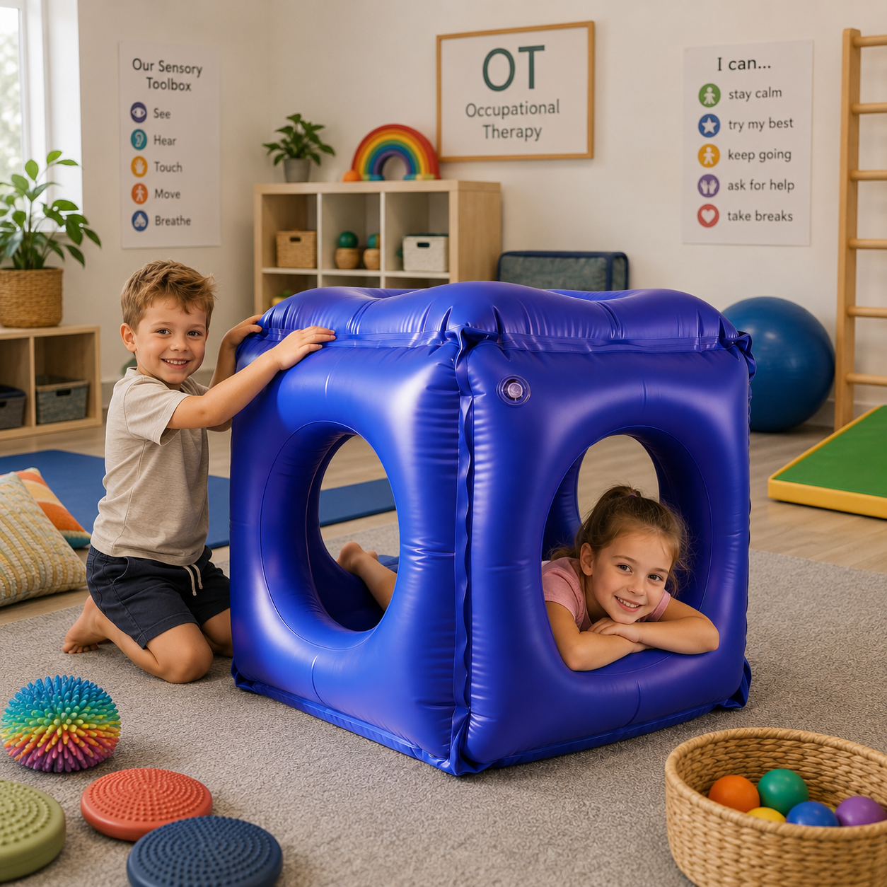 Drill Hole Box ASD Sensory Deep Pressure Cuddle Sensory Box Calm Corner Childcare OT Supplies