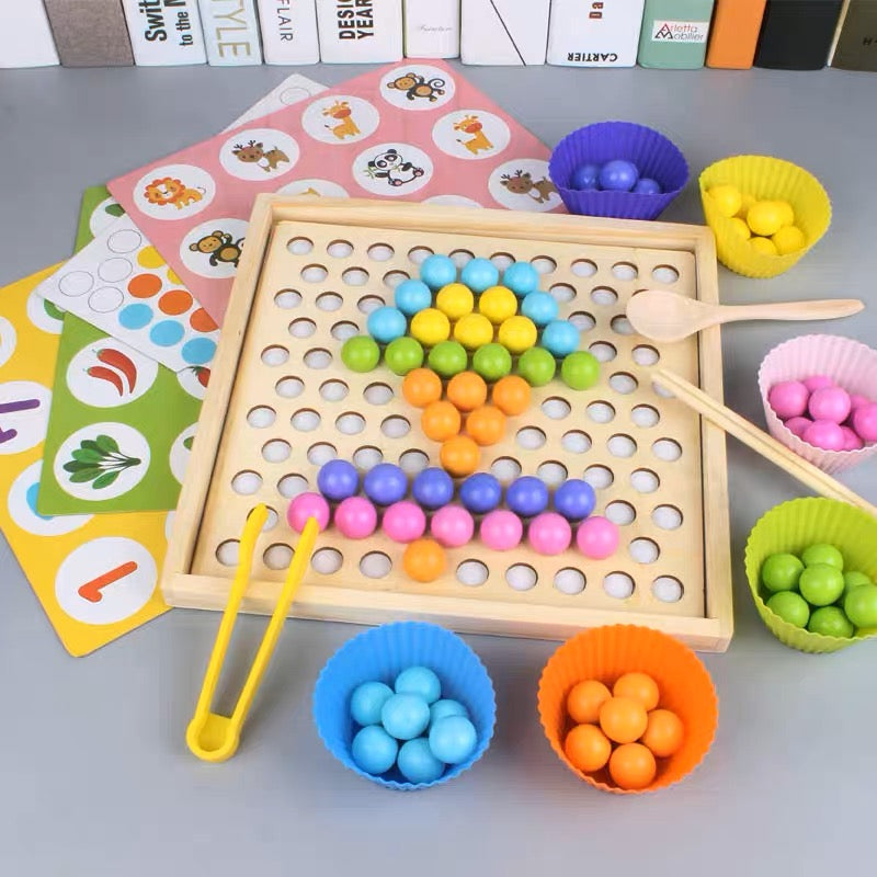Montessori inspired 2 in 1 Bead Sorting Game and Memory Game – HAPPY GUMNUT