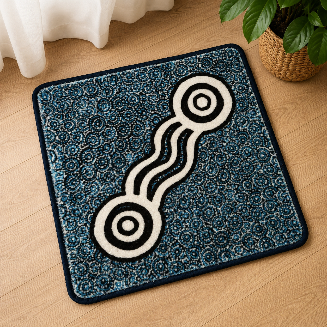 12 Australian Aboriginal Symbol Rug Matts NAIDOC  Week 50cmx50cm (Set of 12)
