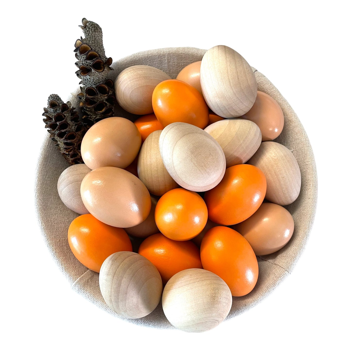 Jumbo Solid Wooden Egg Natural Finish DIY Craft Egg