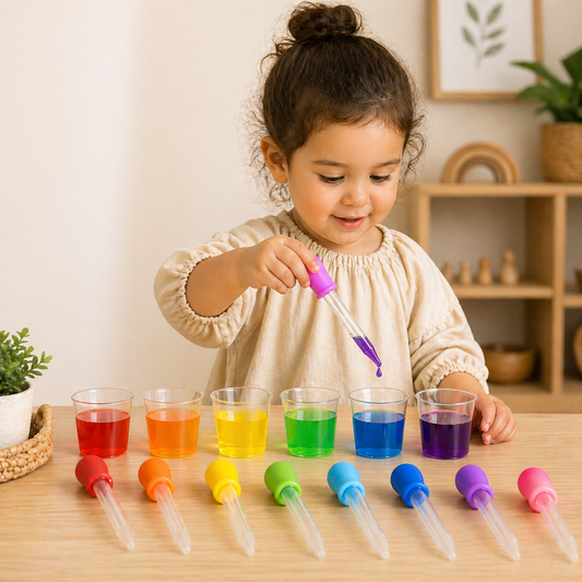 Children Liquid Droppers Set of 8 Sensory Play Chemistry Science Toy
