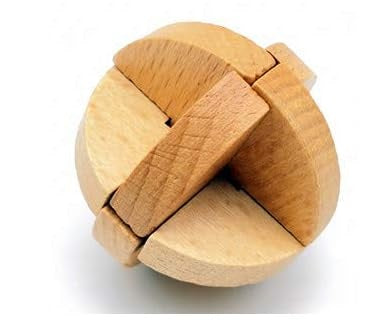 Wooden 3D Cubic Puzzle Block Brain Teaser Kongming Lock - HAPPY GUMNUT