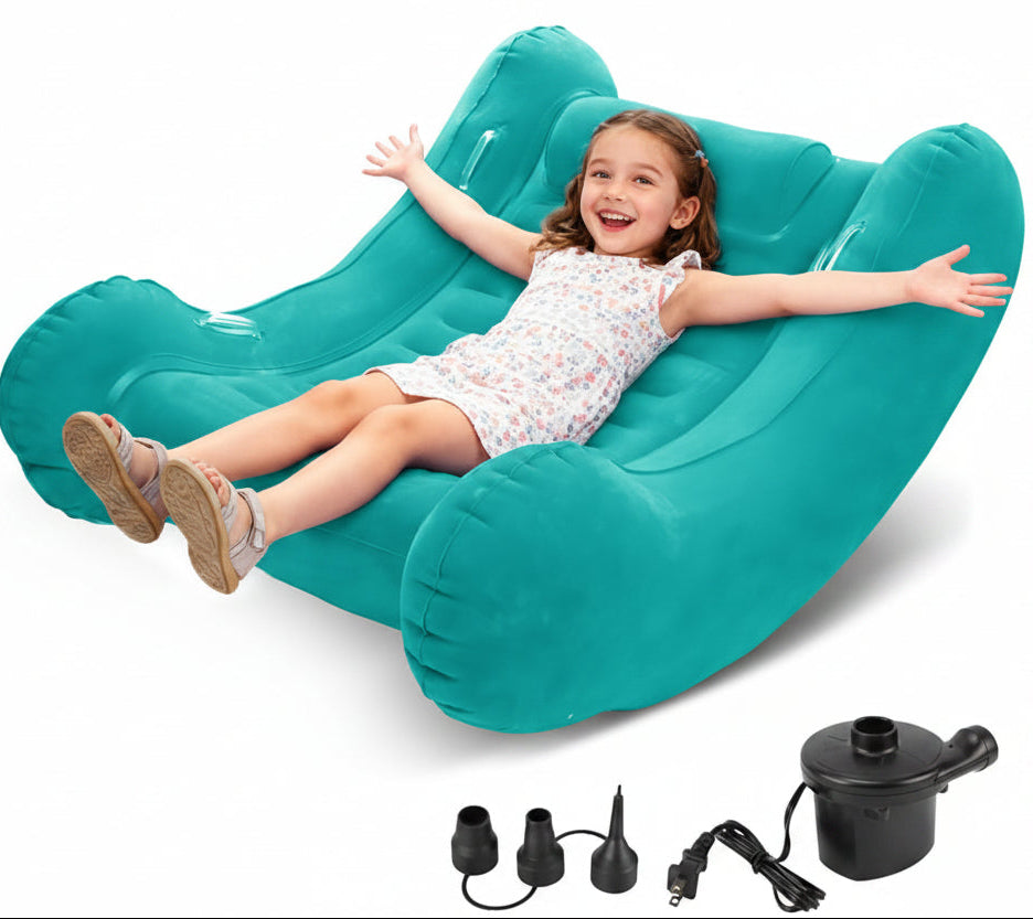 Sensory Inflatable Rocker Chair Cushy Seat Sensory Kids Play Calm Corner - HAPPY GUMNUT