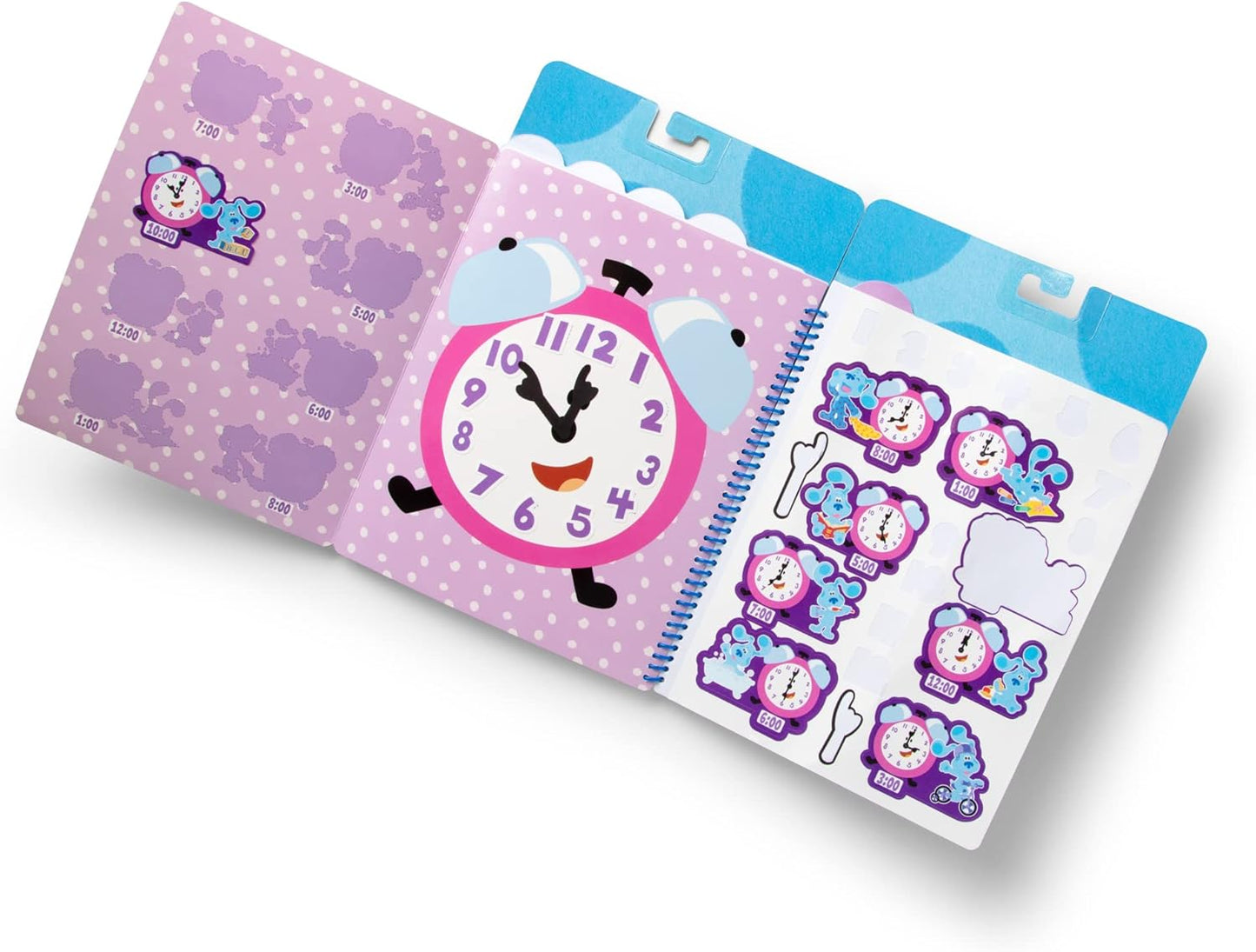 Portable Blue's Clues & You! Restickable Stickers - Numbers & Letters Learning Board Book - HAPPY GUMNUT