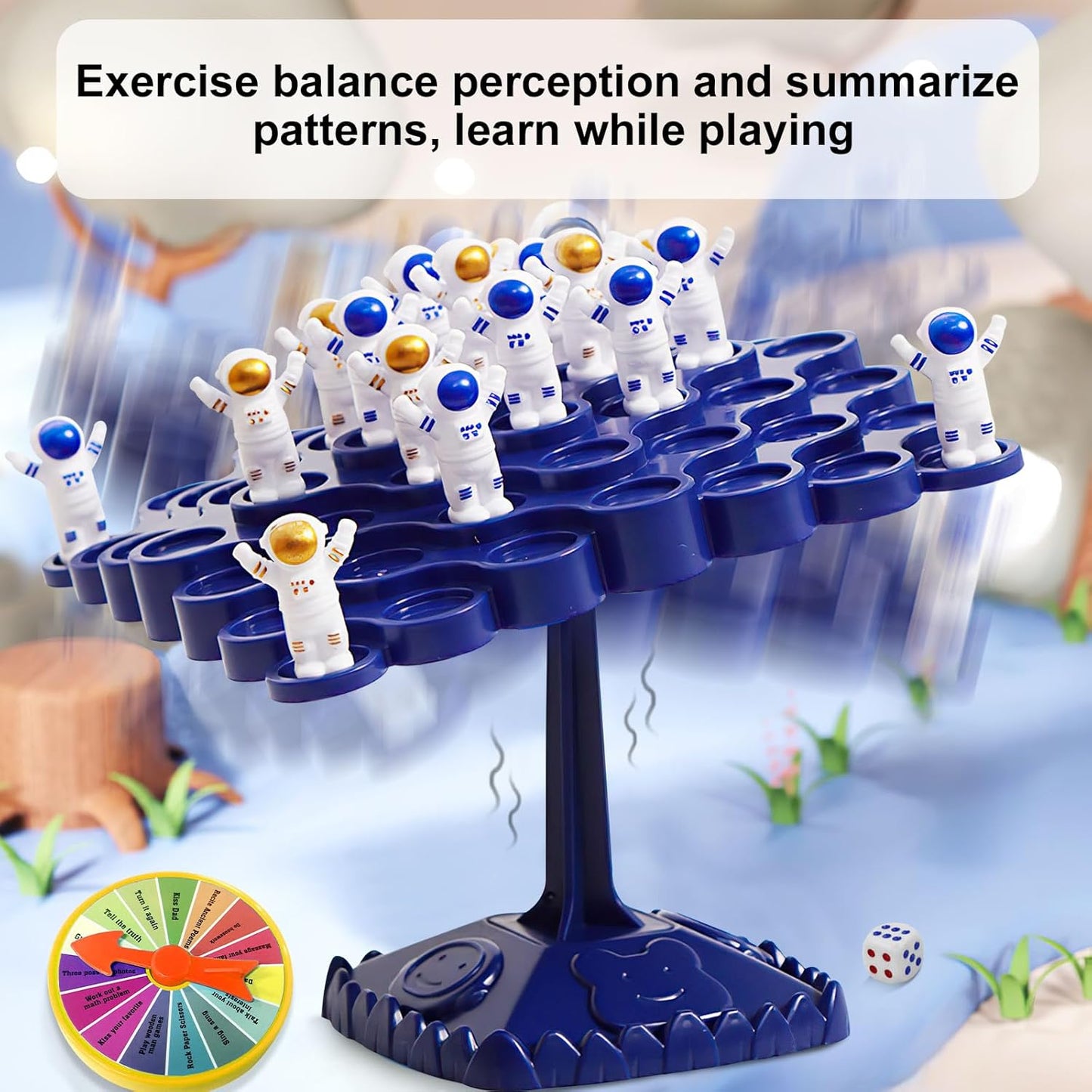 Educational  Space Construction Balancing Board Game