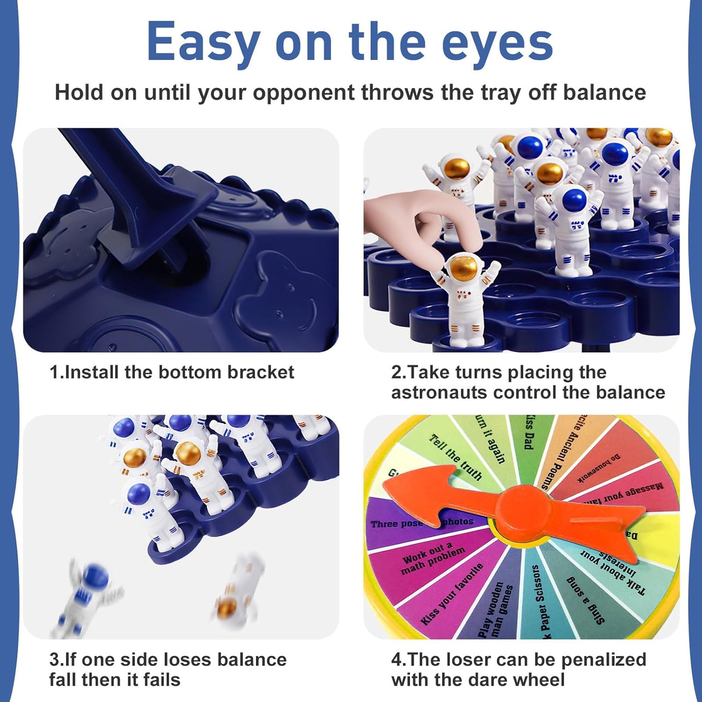 Educational  Space Construction Balancing Board Game