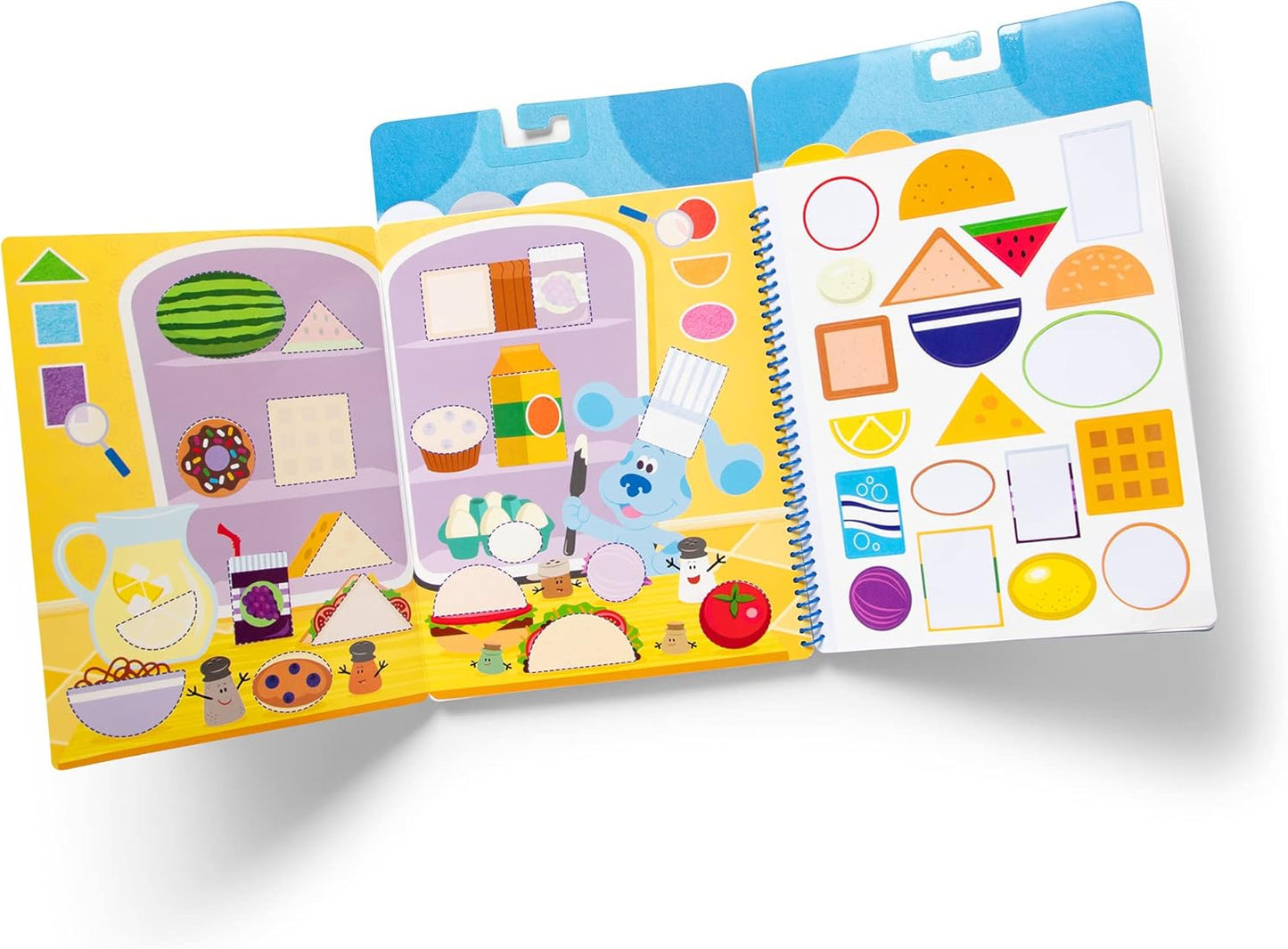 Portable Melissa & Doug Blue's Clues & You! Reusable Stickers - Shapes & Colors  Learning Board Book - HAPPY GUMNUT