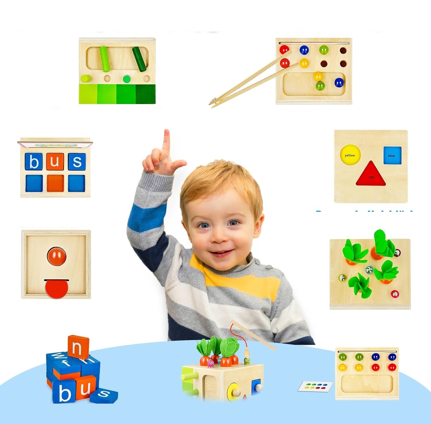 Montessori Interchangeable Learning Activity Box Busyboard – HAPPY GUMNUT